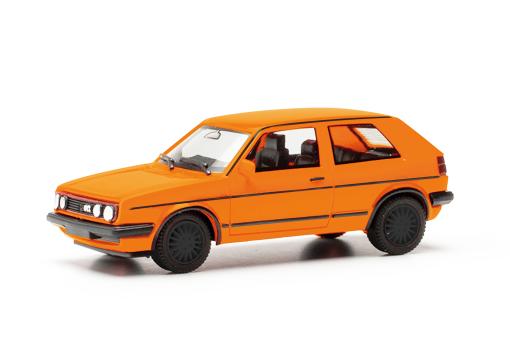 Herpa PKW VW Golf II GTI tieforange 