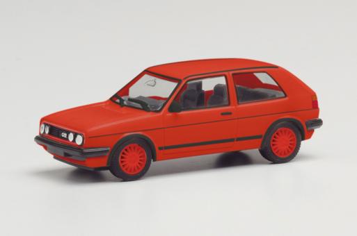 Herpa PKW VW Golf II GTI m. Sportflg.rot 420846-002 