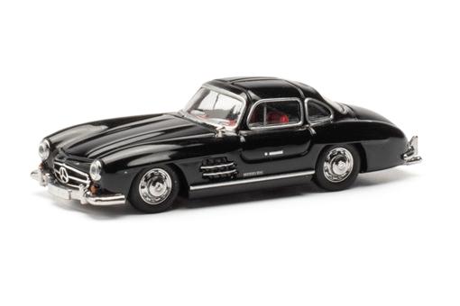 Herpa PKW Mercedes Benz MB 300 SL Flügeltürer, schwarz 421089 