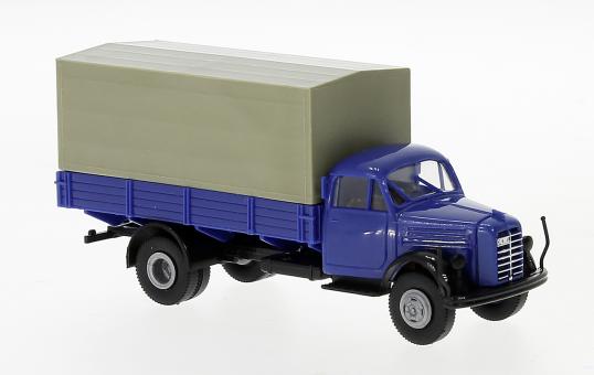 Brekina LKW Borgward B 4500 Prtische/Plane blau/schwarz 43029 