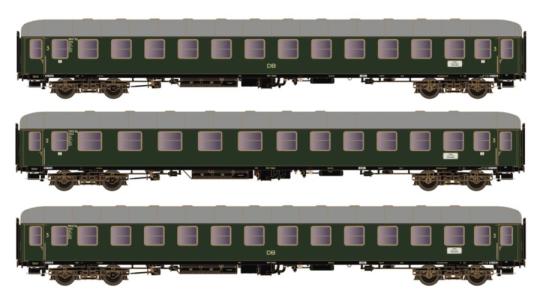 Hobbytrain 3tlg Wagen-Set D83/41 2xC4ümg+BC4ümg DB, Ep.III 43034 