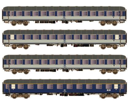 Hobbytrain 4-tlg. D1248 Dolomiten-Express II - DB, Ep.IV - 3x Büm, 1x Am 