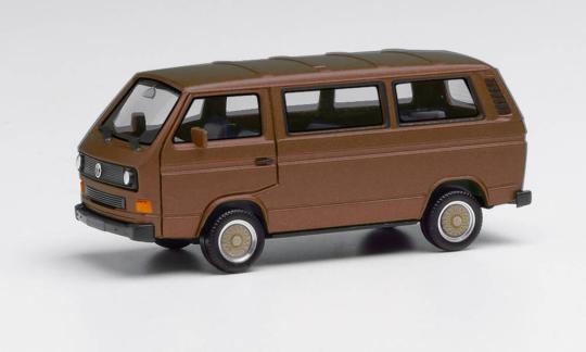 Herpa VW T3 Bus, braunmetallic mit BBS Felgen 430876 