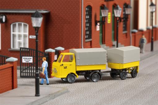 Auhagen Multicar M22 Post mit Anhänger 43662 