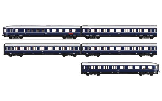 Rivarossi 5-tlg. Zugset Blauer Enzian in blauer Farbgebung,DB Ep. III HR4389 