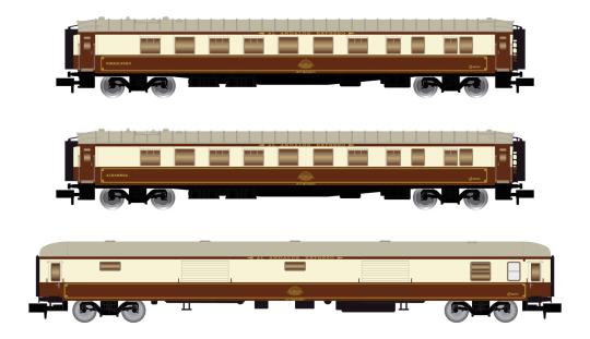 Arnold 3-tlg. Set Reisezugwagen Al-Andalus, Ep. IV, RENFE HN4396 