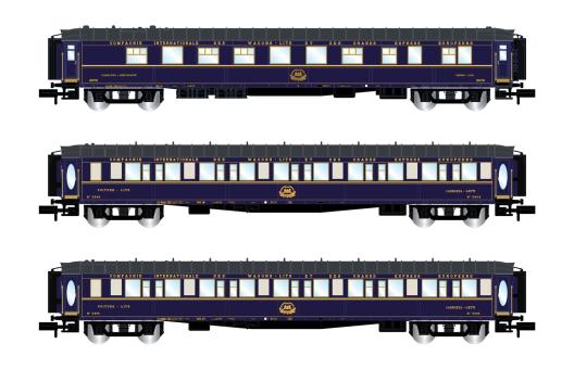 Arnold 3-tlg. Set Train Bleu Reisezugwagen, Ep. III, CIWL HN4402 