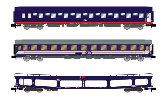 Arnold 3-tlg. Set bestehend aus 1 x T2, 1 x DD DEV und 1 x Bc I6, Ep. IV-V, SNCB 