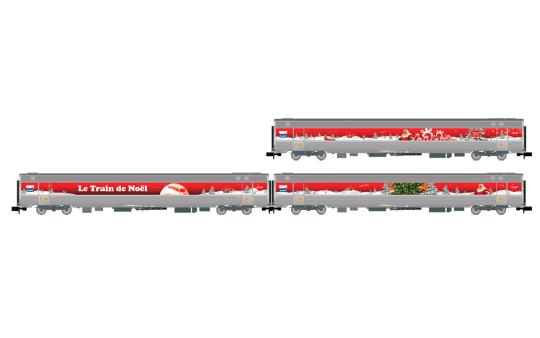 Arnold 3-teiliges Coca-Cola-Weihnachtszugset Train de Noel SNCF, Ep. VI HN4473 