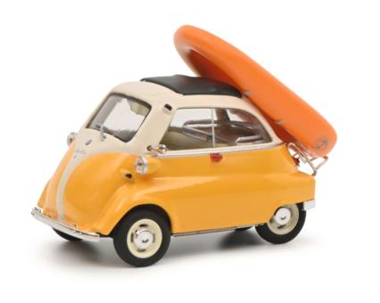 Schuco 1:43 BMW Isetta+Schlauchboot 