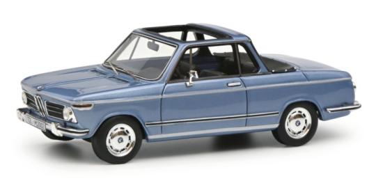 Schuco 1:43 BMW 2002 Cabrio blau 