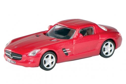Schuco 1:87 Mercedes-Benz SLS AMG Coupé, rot 