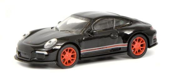 Schuco 1:87 Porsche 911 R schwarz/rot 