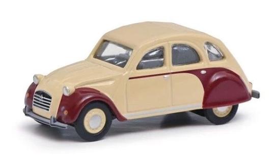 Schuco 1:87 Citroen 2CV beige-rot 452665901 