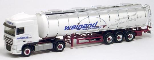 Herpa LKW DAF 105 XF Aerop. SC Lebensmittel-Tank-SZ Weigand 