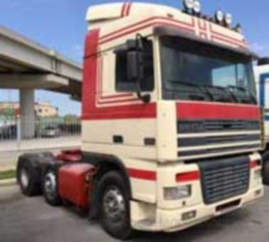 Premium ClassiXXs 1:43 DAF 95 XF 430 SZM beige/rot 
