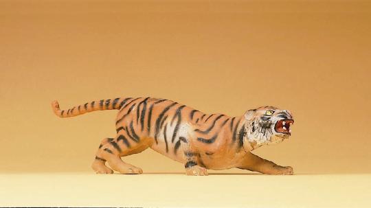 Preiser Tiger angreifend 