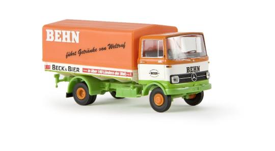 Brekina LKW MB LP 608 Pritschen-LKW Behn / Becks Bier 