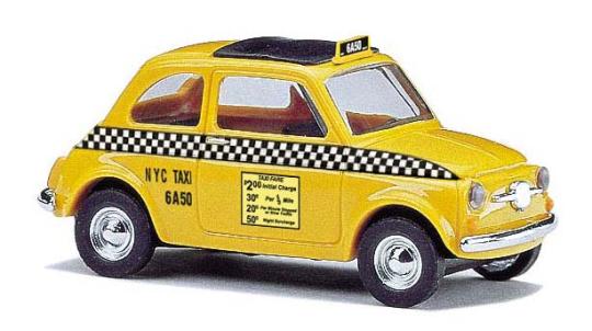 Busch PKW Fiat 500 US Taxi 