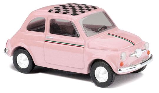 Busch PKW Fiat 500 pink 