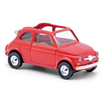Busch PKW Fiat 500 Cabrio rot 48782 