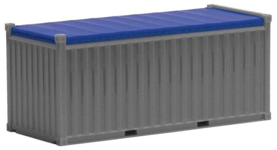 Herpa SZ 20 ft. Container open top silbergrau/blau 