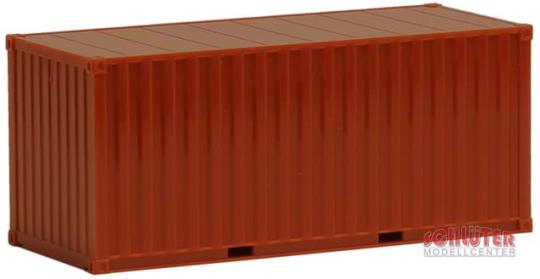 AWM SZ 20 ft Container gerippt braun 
