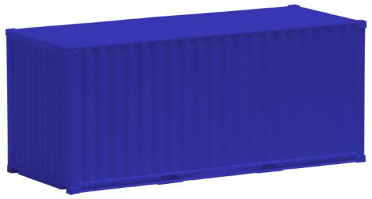 AWM SZ 20 ft Container gerippt blau 