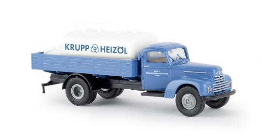 Brekina Ford FK 3500 mit Aufsatz-Tank Krupp Heizöl 49031 