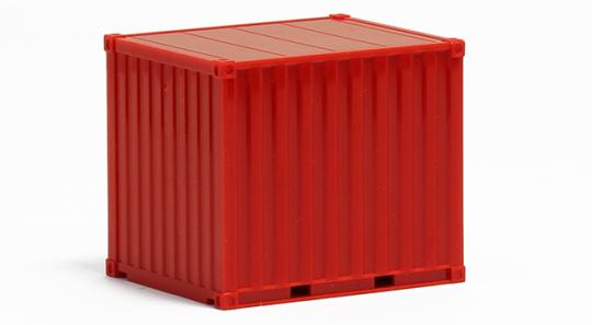 Herpa SZ 10 ft. Container gerippt rot 