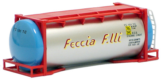 AWM SZ 20 ft.Tank-Container Feccia F.lli  (rot-silber) 