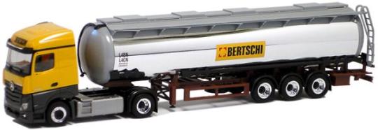 Herpa LKW MB Actros 11 Streamspace Tank-Sz Bertschi 