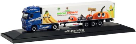 Herpa LKW MB Actros 11 Bigspace Kühl-KSz Rigterink Freche Freunde 4979 