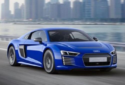 SPARK PKW 1:43 Audi R8 e-tron 2017 - magnetic blue 