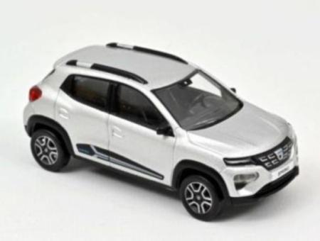 NOREV 1:43 Dacia Spring Comfort 2022 - Eclair silver 509060 