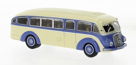 Brekina Überlandbus MB LO3500, weiß/blau 52431 