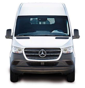 Busch Ford Transit Hochdach Bus rot 