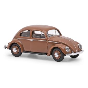 Busch PKW VW Käfer Brezelfenster braun 