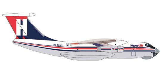 Herpa Wings 1:500 IL-76 HeavyLift Cargo Airlines 