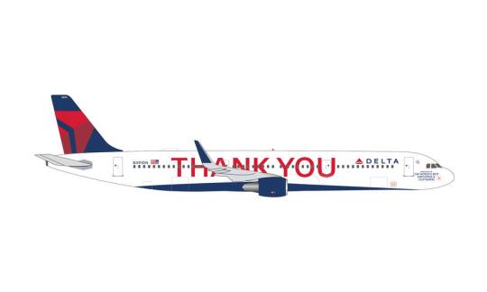Herpa Wings 1:500 Airbus A 321 Delta Air Lines Thank you 535519 
