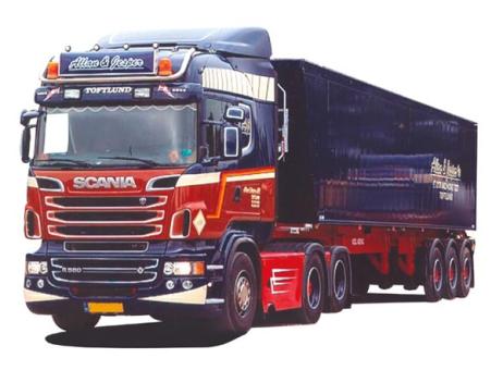 AWM LKW Scania R Highl/Aerop Schubboden-SZ Allan & Jesper 