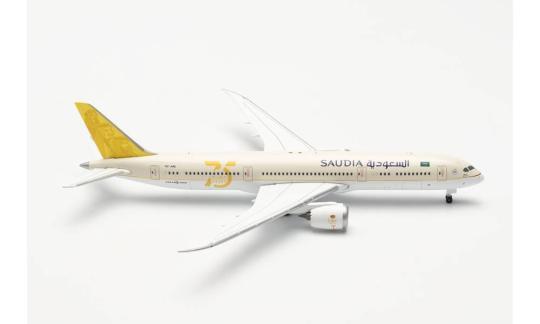 Herpa Wings 1:500 Boeing 787-9 Dreamliner Saudia 75 Years 536486 