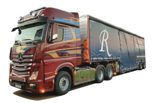 AWM LKW MB Actros 11 Giga Tiefbett-SZ Royal Transport 