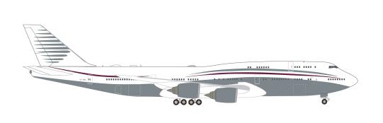 Herpa Wings 1:500 Boeing 747-8 BBJ Qatar Amiri Flight 536899 