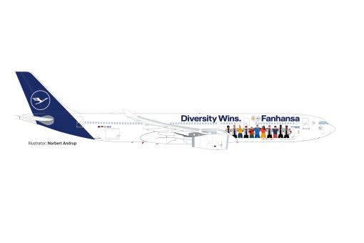 Herpa Wings 1:500 Airbus A330-300 Lufthansa Diversity 537216 
