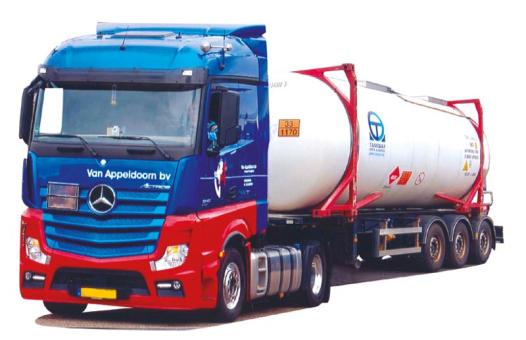 AWM LKW MB Actros 11 Streamsp. Swapbody-SZ V.Appeldoorn/Tankway 53733 