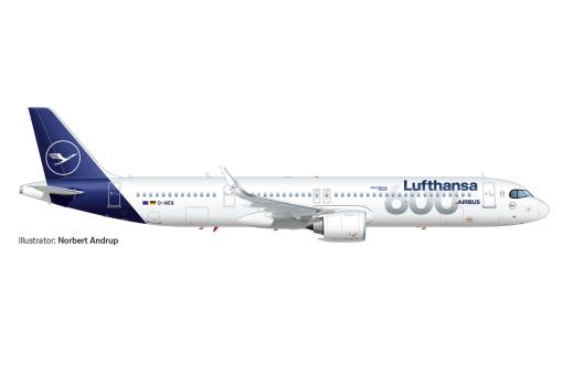 Herpa Wings 1:500 Airbus A321neo Lufthansa 600th Airbus 537490 