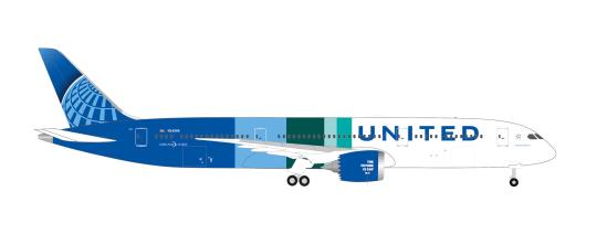Herpa Wings 1:500 Boeing 787-9 Dreamliner United Airlines Future is SAF 538541 