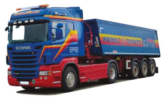 AWM LKW Scania R Highl./Aerop Eckmulden-SZ Windholz 54385 