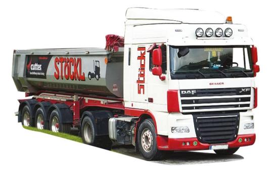 AWM LKW DAF XF 106 SSC/Aerop Rundmulden-SZ Stöckl 54421 